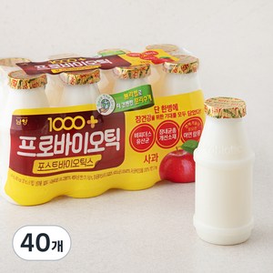 1000+ 프로바이오틱스 사과, 130ml, 40개