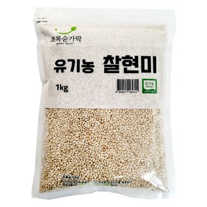 초록숟가락 유기농 찰현미, 1kg, 1개