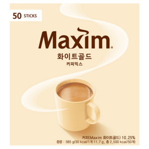 맥심 화이트골드 커피믹스, 11.7g, 50개입, 1개