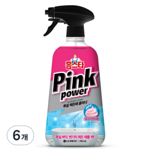 홈스타 핑크파워 욕실 찌든때 클리너, 750ml, 6개