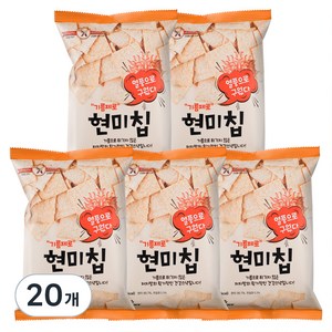 기름제로현미칩 스낵, 60g, 20개