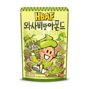 바프 와사비맛 아몬드, 190g, 1개