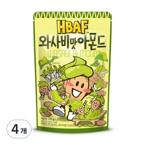 바프 와사비맛 아몬드, 190g, 4개