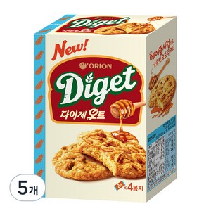 오리온 다이제 오트 비스켓 4p, 112g, 5개