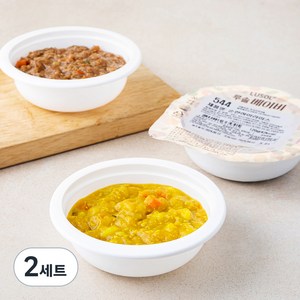 루솔 이유식 5단계 반찬소스 세트 (냉장), 512번 순한 짜장, 513번 순한카레, 544번 순한 하이라이스, 2세트