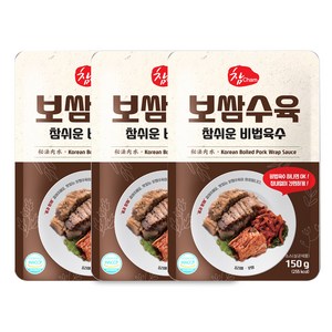 우리식품 보쌈수육 참쉬운 비법육수, 150g, 3개