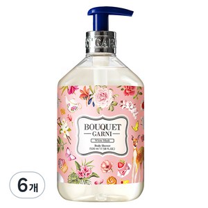 부케가르니 바디워시 화이트머스크, 520ml, 6개