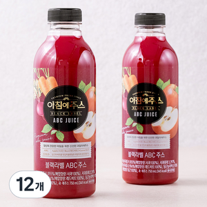 아침에주스 블랙라벨 ABC주스, 750ml, 12개