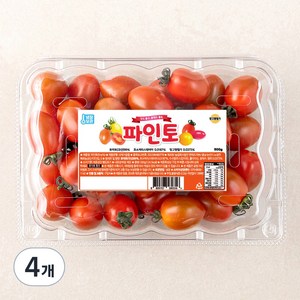 파인토 스테비아 대추방울토마토, 500g, 4개