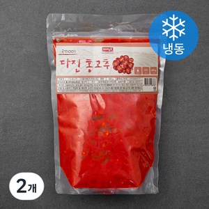 나무새 다진 홍고추 (냉동), 600g, 2개