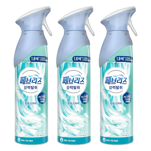 페브리즈 에어 실내 탈취제 린넨 스카이 본품, 165g, 3개