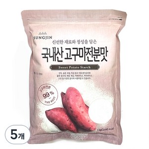 성진 국내산 고구마전분맛, 1kg, 5개