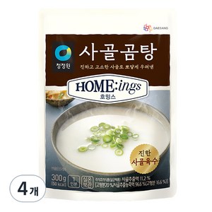 청정원 호밍스 사골곰탕, 300g, 4개