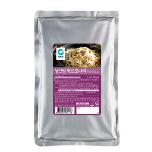 청정원 생크림 까르보나라 파스타소스, 1kg, 1개