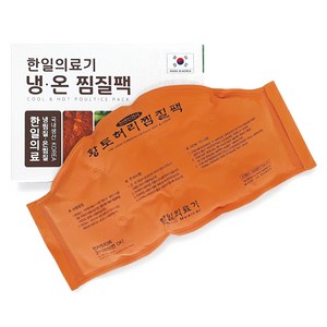 한일의료기 인견사 냉 온 황토 허리 찜질팩 기본형, 1개