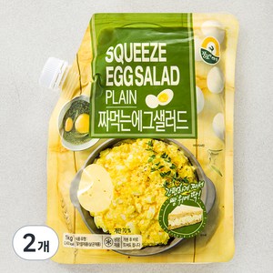 풍요한아침 짜먹는 에그샐러드 플레인, 1kg, 2개