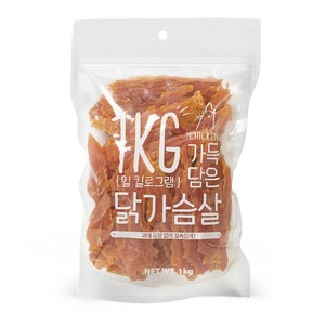 슈퍼츄 강아지 일킬로그램 가득담은 육포, 닭가슴살, 1kg, 1개