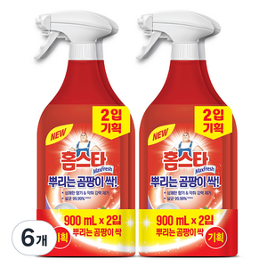 홈스타 뿌리는 곰팡이 싹 세정제, 6개, 900ml