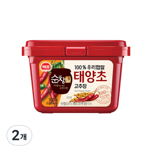 해표 순창궁 우리햅쌀 고추장, 500g, 2개