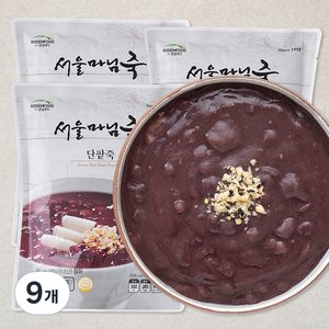 서울마님 단팥죽 (냉장), 300g, 9개