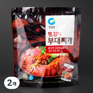 청정원 햄 김치 부대찌개 냉장, 320g, 2개