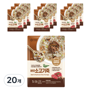 baro 아워홈 버섯소고기죽, 270g, 20개