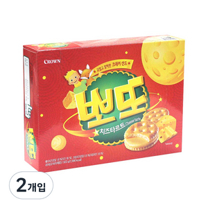 크라운 뽀또 치즈타르트 크래커 샌드, 322g, 2개