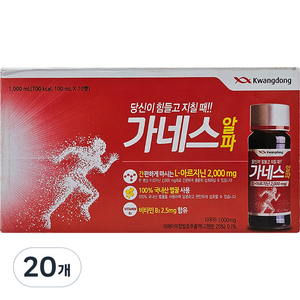 광동 가네스 알파, 100ml, 20개