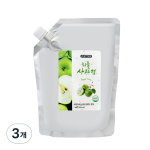 쥬피터 리플 사과잼, 1kg, 3개