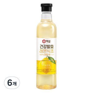 백설 건강발효 레몬식초, 800ml, 6개