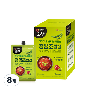 청정원순창 청양초쌈장, 760g, 2개