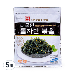 더국민 광천 돌자반 볶음, 500g, 5개