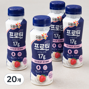 요플레 프로틴 드링크 딸기바나나, 210ml, 20개