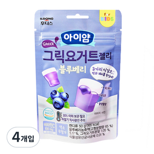 일동후디스 아이얌 그릭요거트젤리 50g, 블루베리, 4개