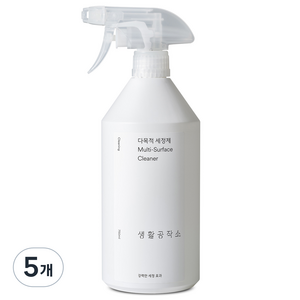 생활공작소 다목적 세정제, 750ml, 5개