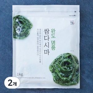 완도 명품 쌈다시마, 1kg, 2개