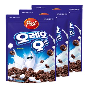 오레오오즈 포스트 시리얼, 500g, 3개