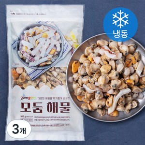 곰곰 모둠 해물 (냉동), 800g, 3개