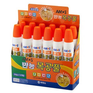 아모스 만능 목공풀 36g, 12개