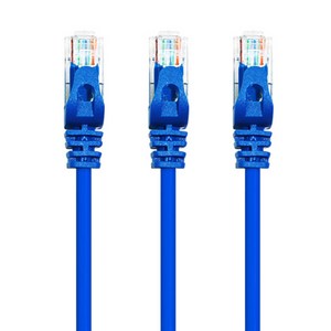 AVIVE 고급형 UTP 2m CAT6 랜선 케이블, BLUE, 3개