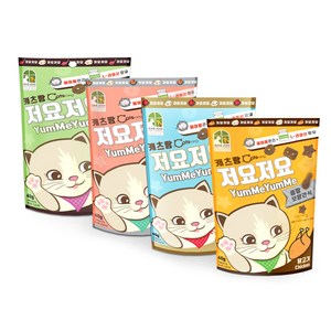 캐츠랑 저요저요 고양이 보양간식 4종 콤보 60g, 닭고기, 양고기, 연어, 참치, 1세트