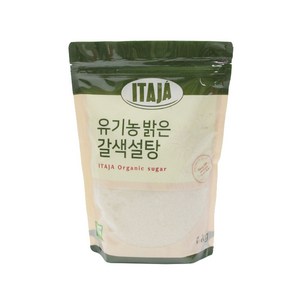 이타자 유기농 밝은 갈색설탕, 1kg, 1개