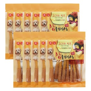 참좋은간식 강아지 고구마치즈 간식, 치킨봉맛, 100g, 10개