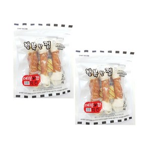 행복한껌 여의봉 중대형견 껌 간식 3p, 치킨, 250g, 2개