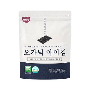 또또맘 오가닉 아이김 20p, 김맛, 1개, 20g