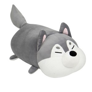 메세 모찌인형 강아지 허스키 쿠션, 25cm, 혼합 색상, 1개