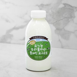 유기가공식품인증 우리울타리 플레인 요구르트 무가당, 500ml, 1개