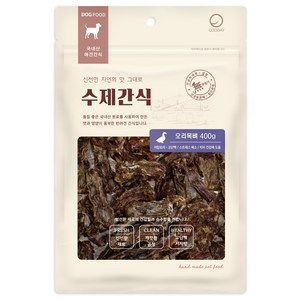 굿데이 대용량 오리목뼈 강아지 수제간식, 오리 목뼈, 400g, 1개