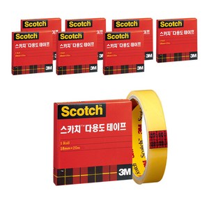 쓰리엠 스카치 다용도 테이프 리필 500 18mm x 20m, 8개