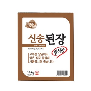 신송 된장 일식용, 14kg, 1개